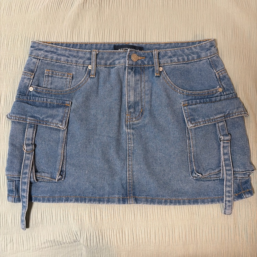 cargo mini skirt